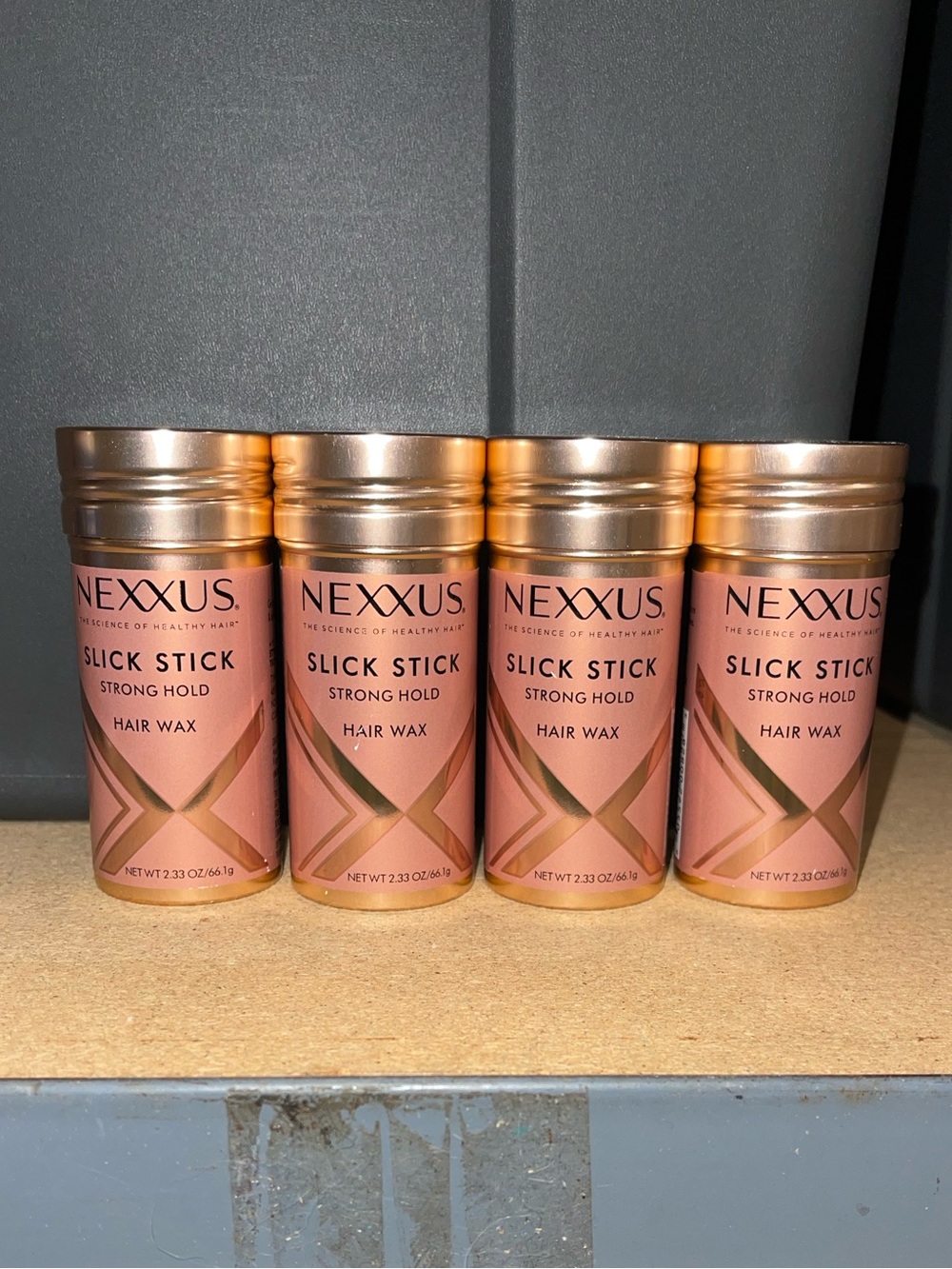 Lot of 4 Nexxus Slick Stick Smoothing Hair Wax Stick, Strong Hold, 2.33 oz